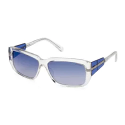 Guess, Lentes de Sol, Mujer, Rectangular, GU00090 Crystal/Blue