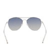 Calvin Klein, Lentes de Sol, Aviador, Mujer, CK20121S Silver/Smoke - Imagen 9