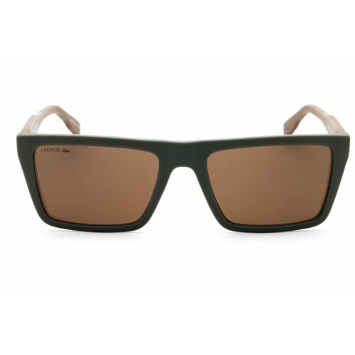 Lacoste, Lentes de Sol, Rectangular, Unisex, L6009S Khaki/Green - Imagen 2