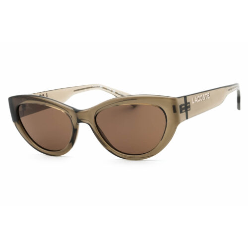 Lacoste, Lentes de Sol, Cat eye, Mujer, L6013S Transparent Brown/Green