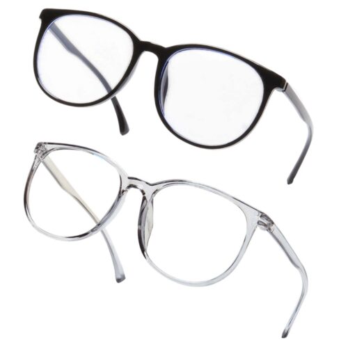 2 Pza Gafas Protectores Luz Azul Negro/Humo - Imagen 2