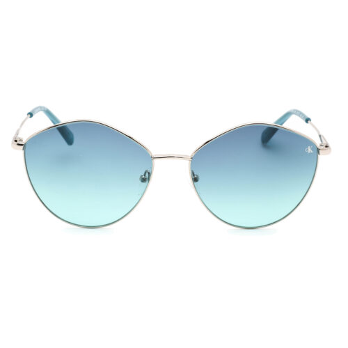 Calvin Klein, Lentes de Sol, Redondos, Mujer, CKJ22202 Silver/Blue - Imagen 2