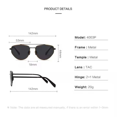 Eclat, Lentes de Sol, Polarizadas, Unisex, 801-004 Gunmetal/Blue - Imagen 2