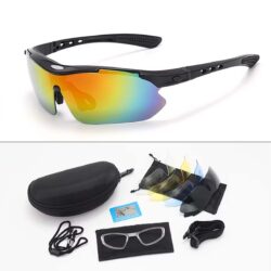 Eclat, Lentes Deportivos, Unisex, 800-002 Negro Brillante