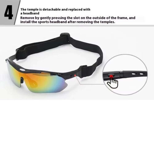 Eclat, Lentes Deportivos, Unisex, 800-001 Negro Mate - Imagen 9