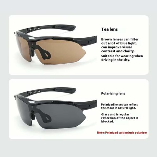 Eclat, Lentes Deportivos, Unisex, 800-001 Negro Mate - Imagen 6