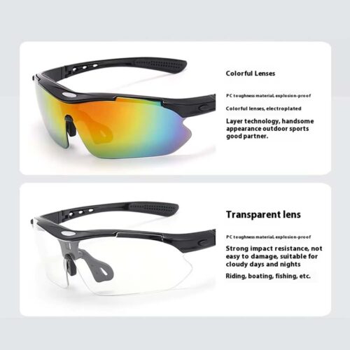 Eclat, Lentes Deportivos, Unisex, 800-001 Negro Mate - Imagen 7