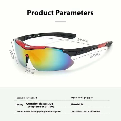 Eclat, Lentes Deportivos, Unisex, 800-001 Negro Mate - Imagen 8