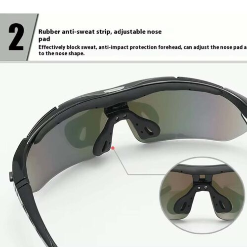Eclat, Lentes Deportivos, Unisex, 800-001 Negro Mate - Imagen 11