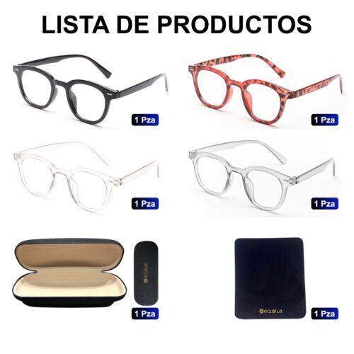 Lentes De Filtro De Luz Azul, Anti Tension De Ojos, Kit 4 Pzas 980-010H - Imagen 2