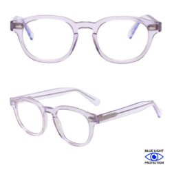 Lentes de Acetato, Protectores de Luz Azul, Unisex, Alta Calidad, Cristal.