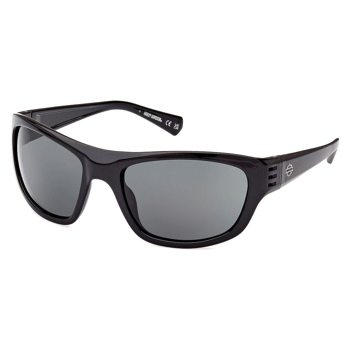 Harley Davidson, Lentes de Sol, Rectangular, Uni, HD0982X Black / Green