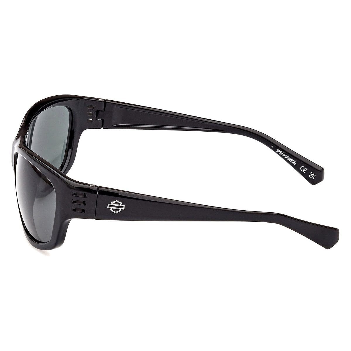 Harley Davidson, Lentes de Sol, Rectangular, Uni, HD0982X Black / Green - Imagen 3