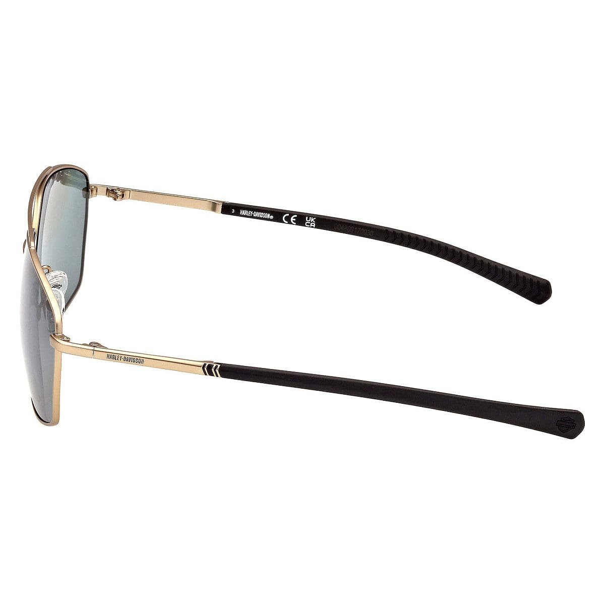 Harley Davidson, Lentes de Sol, Aviador, Hombre, HD0978X Gold/Green - Imagen 4