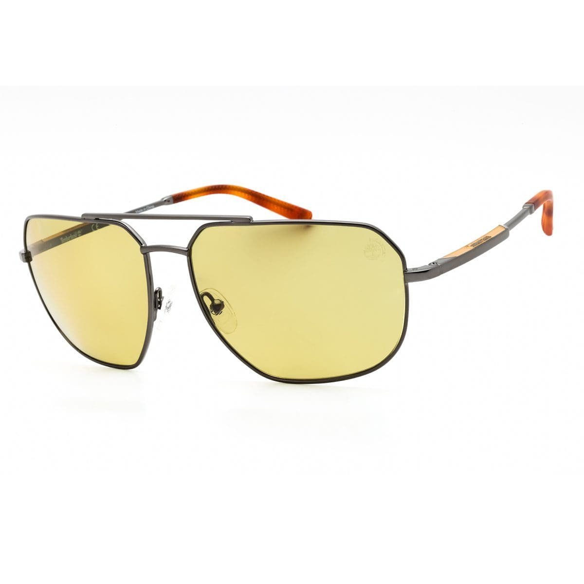 Timberland, Lentes de Sol, Rectangular, Unisex, 0009 Nickeltin/Brown