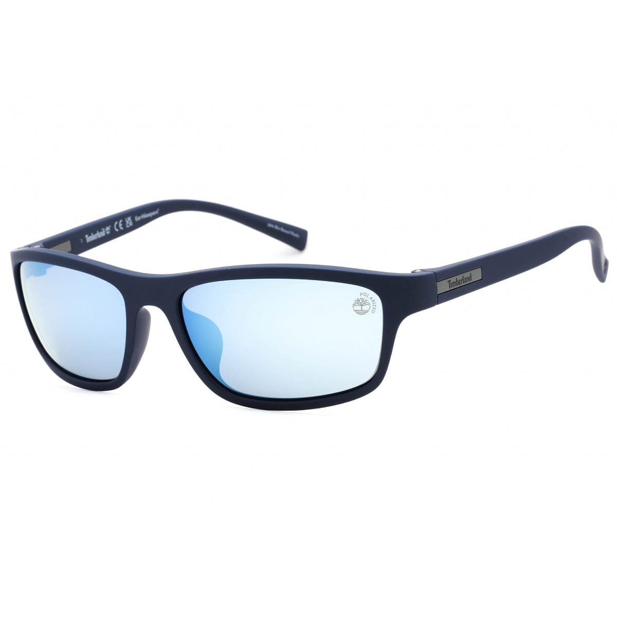 Timberland, Lentes de Sol, Rectangular, Uni, TB9237 Matte Blue / Smoke Polarized