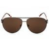 Calvin Klein, Lentes de Sol, Aviador, Unisex, CK19321S Gunmetal/Brown - Imagen 2