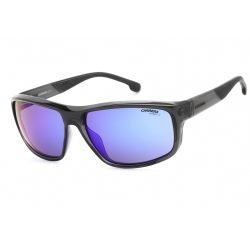 Carrera, Lentes de Sol, Rectangular, Unisex, 8038/S Grey Blue/Blue Mirror