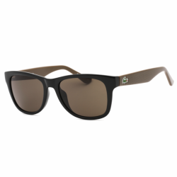 Lacoste, Lentes de Sol, Rectangular, Unisex, L734S Black Brown/Grey