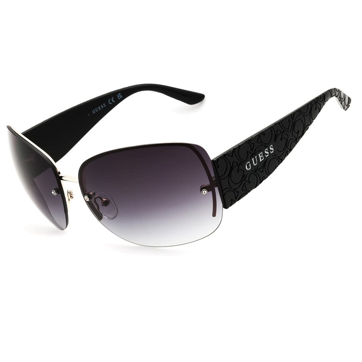 Guess, Lentes de Sol, Mujer, Rectangular, GU00034 Black/Smoke Grey