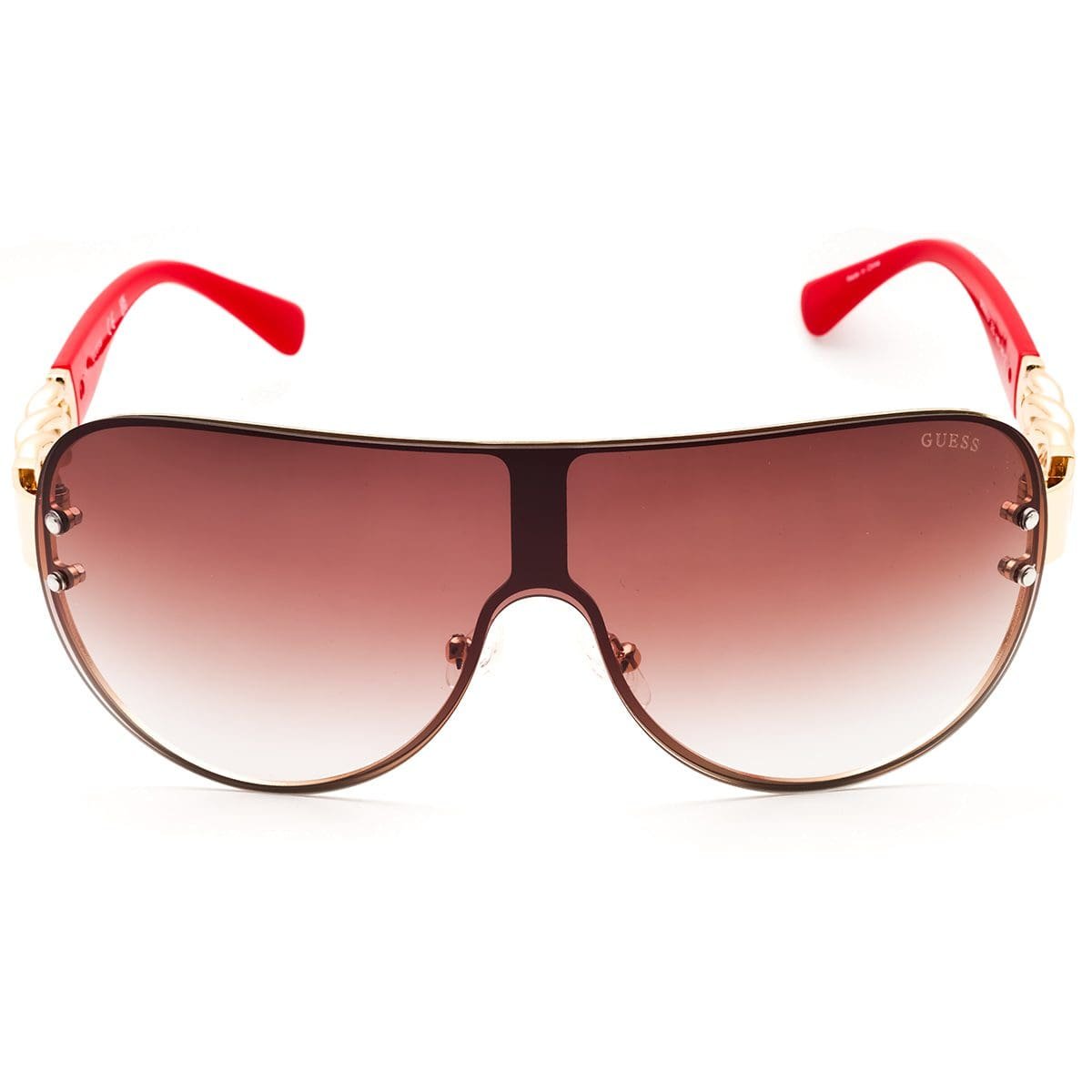 Guess, Lentes de Sol, Uni, Shield, GU00037 Gold/Smoke Red Gradient - Imagen 2