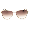 Calvin Klein, Lentes de Sol, Aviador, Mujer, CK19103SG Gold/Brown Gradient Pink - Imagen 2
