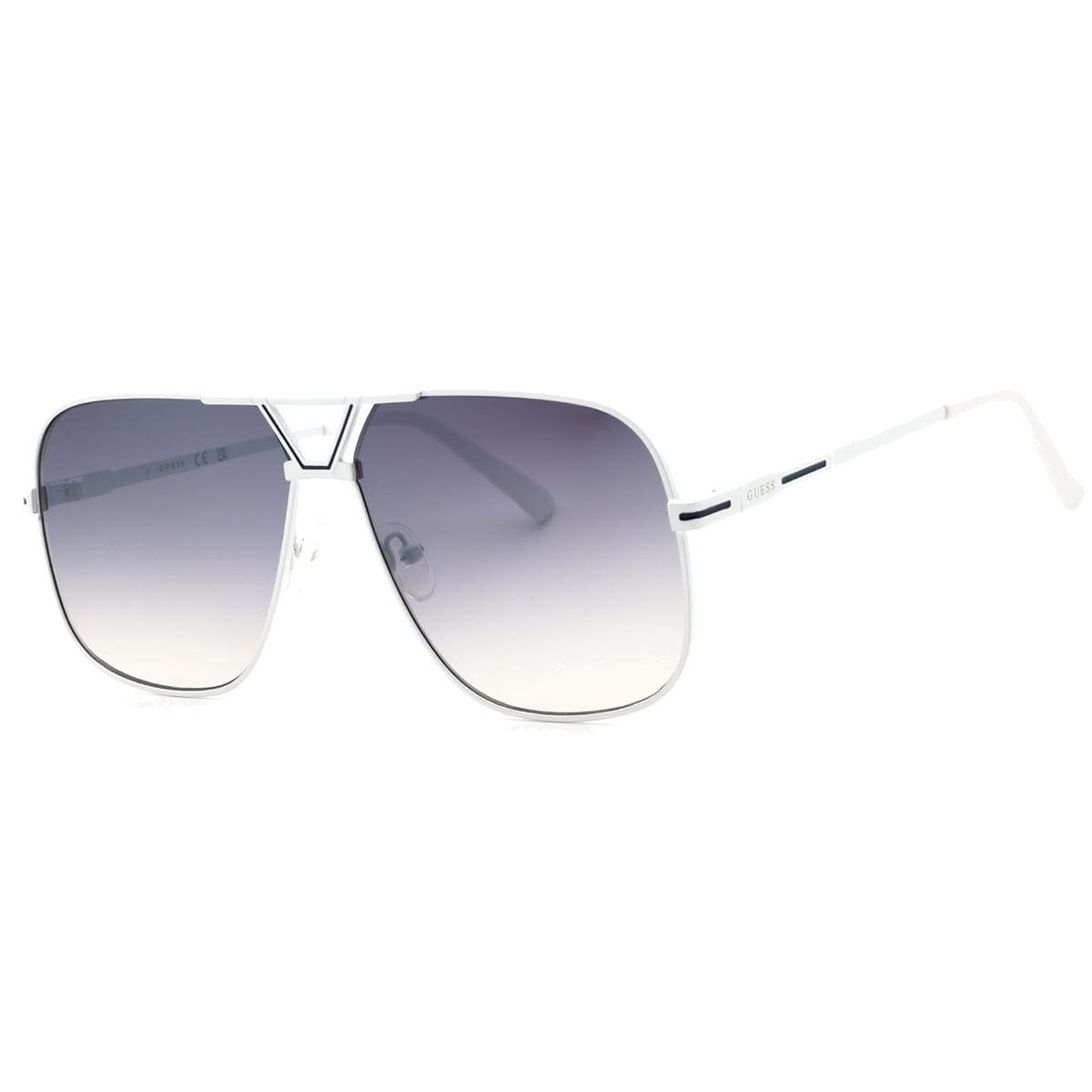 Guess, Lentes de Sol, Uni, Rectangular, GO00066 White/Smoke