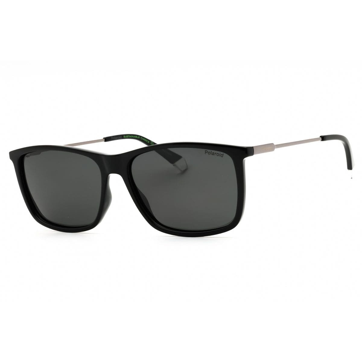 Polaroid, Lentes de Sol, Rectangular, Unisex, 4130/S/X Black Green PZ