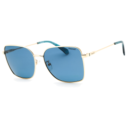 Polaroid, Lentes de Sol, Rectangular, 4158/G/S/X Gold Teal/Blue PZ