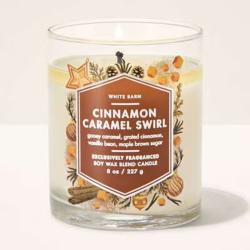 Vela 227gr de 1 Pabilo Bath & Body Works Cinnamon Caramel Swirl