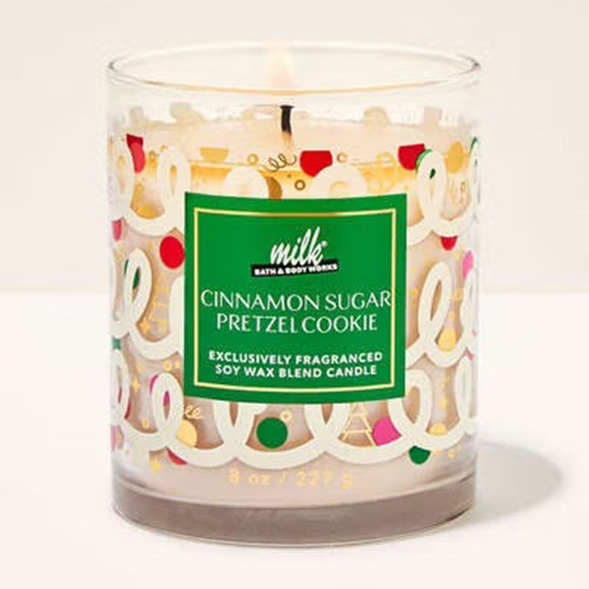Vela 227gr de 1 Pabilo Bath & Body Works Cinnamon Sugar Pretzel