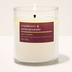 Vela 227gr de 1 Pabilo Bath & Body Works Cranberry & Pomegranate