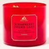 Vela Grande de 3 Pabilos Bath & Body Works Strawberry Pound Cake - Imagen 3