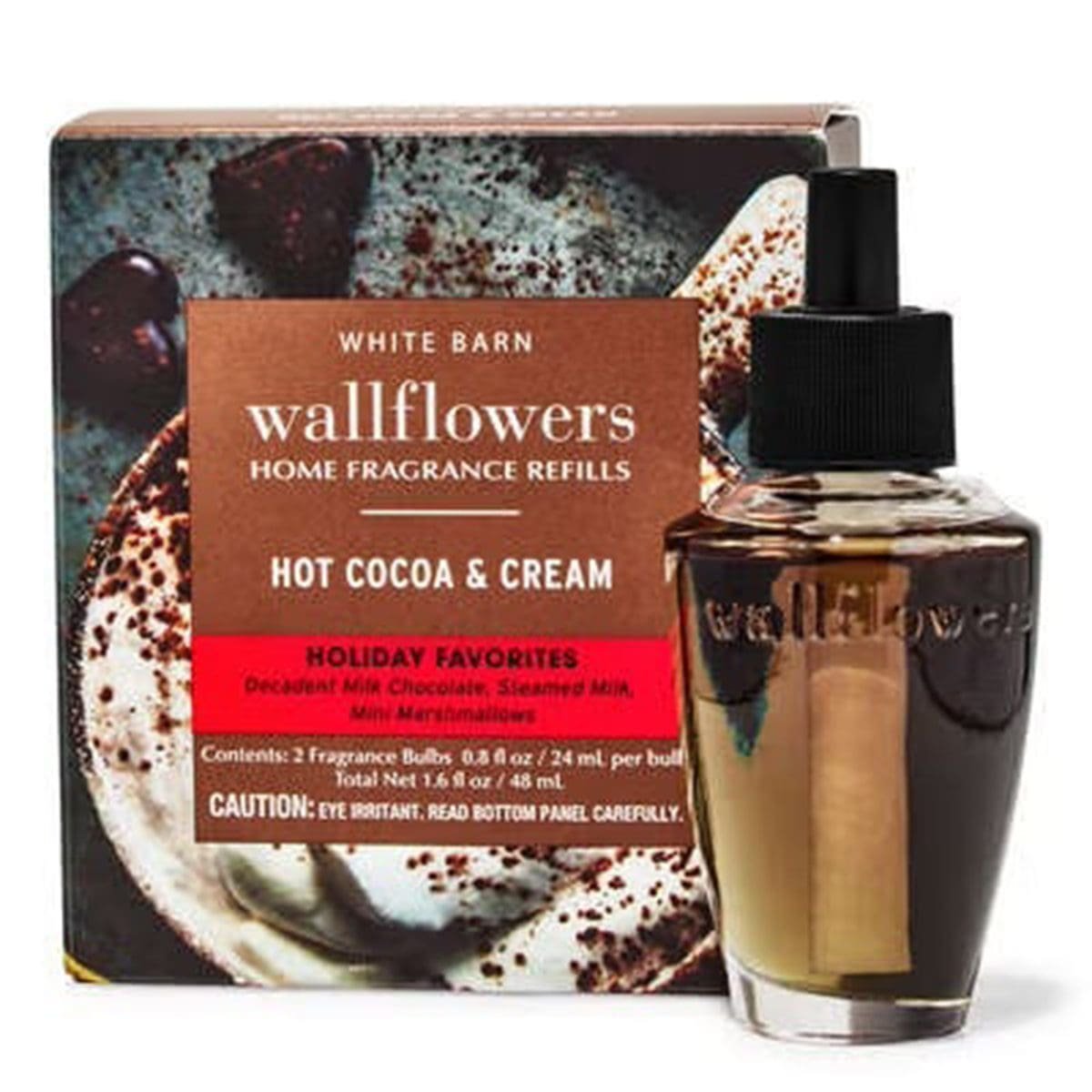 2 Aromatizantes Wallflowers, Bath & Body Works, Hot Cocoa & Cream