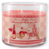 Vela Grande de 3 Pabilos, Bath & Body Works, Cranberry Pear Bellini.