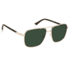 Polaroid, Lentes de Sol, Redondo, Uni, 4128/S/X Gold / Green - Imagen 3