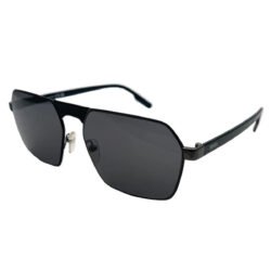 Ermenegildo Zegna, Lentes de Sol, Rectangulares, Unisex, 0210 Gunmetal / Smoke