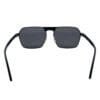 Ermenegildo Zegna, Lentes de Sol, Rectangulares, Unisex, 0210 Gunmetal / Smoke - Imagen 3