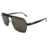 Ermenegildo Zegna, Lentes de Sol, Rectangulares, Unisex, 0210 Gunmetal / Roviex