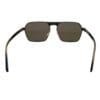Ermenegildo Zegna, Lentes de Sol, Rectangulares, Unisex, 0210 Gunmetal / Roviex - Imagen 3