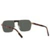 Ermenegildo Zegna, Lentes de Sol, Rectangulares, Unisex, 0210 Gold / Brown - Imagen 5