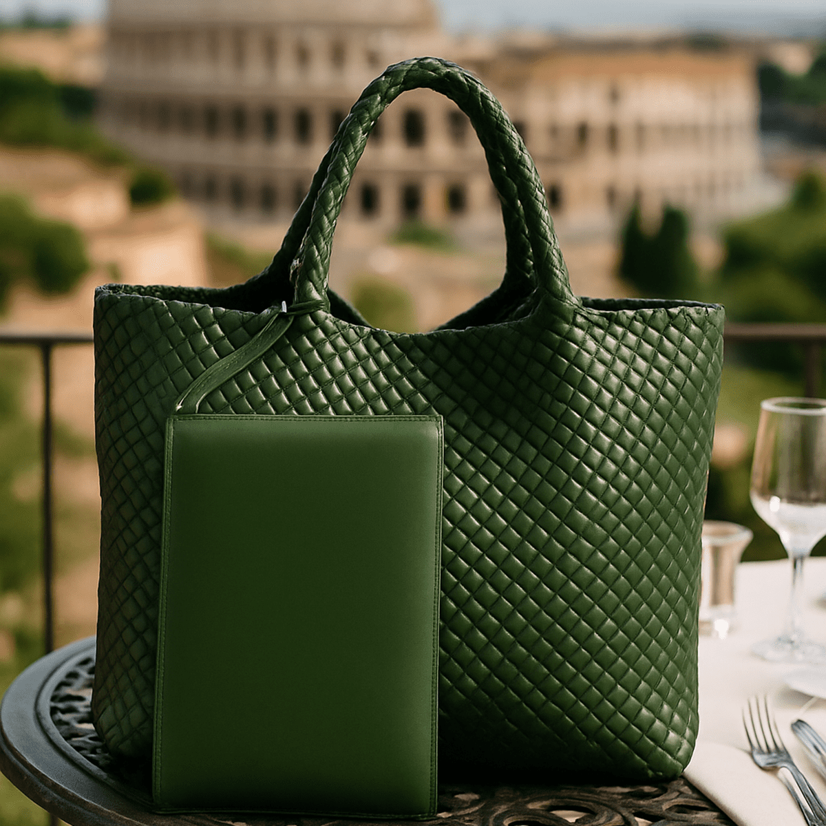 Bolso Tejido de alta costura Francesa, Bolso de Hombro, Joia 001-020 - Imagen 4