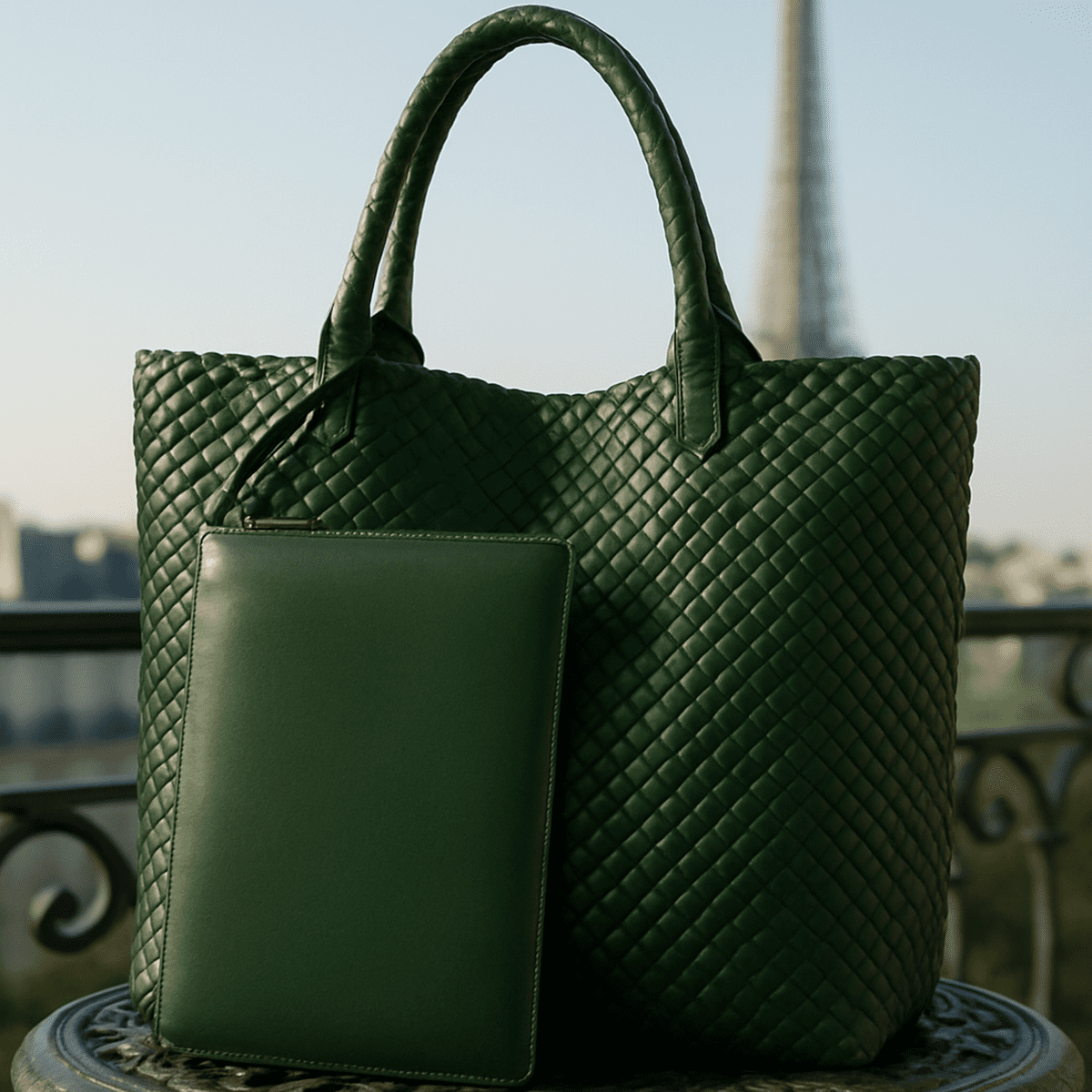 Bolso Tejido de alta costura Francesa, Bolso de Hombro, Joia 001-020 - Imagen 2