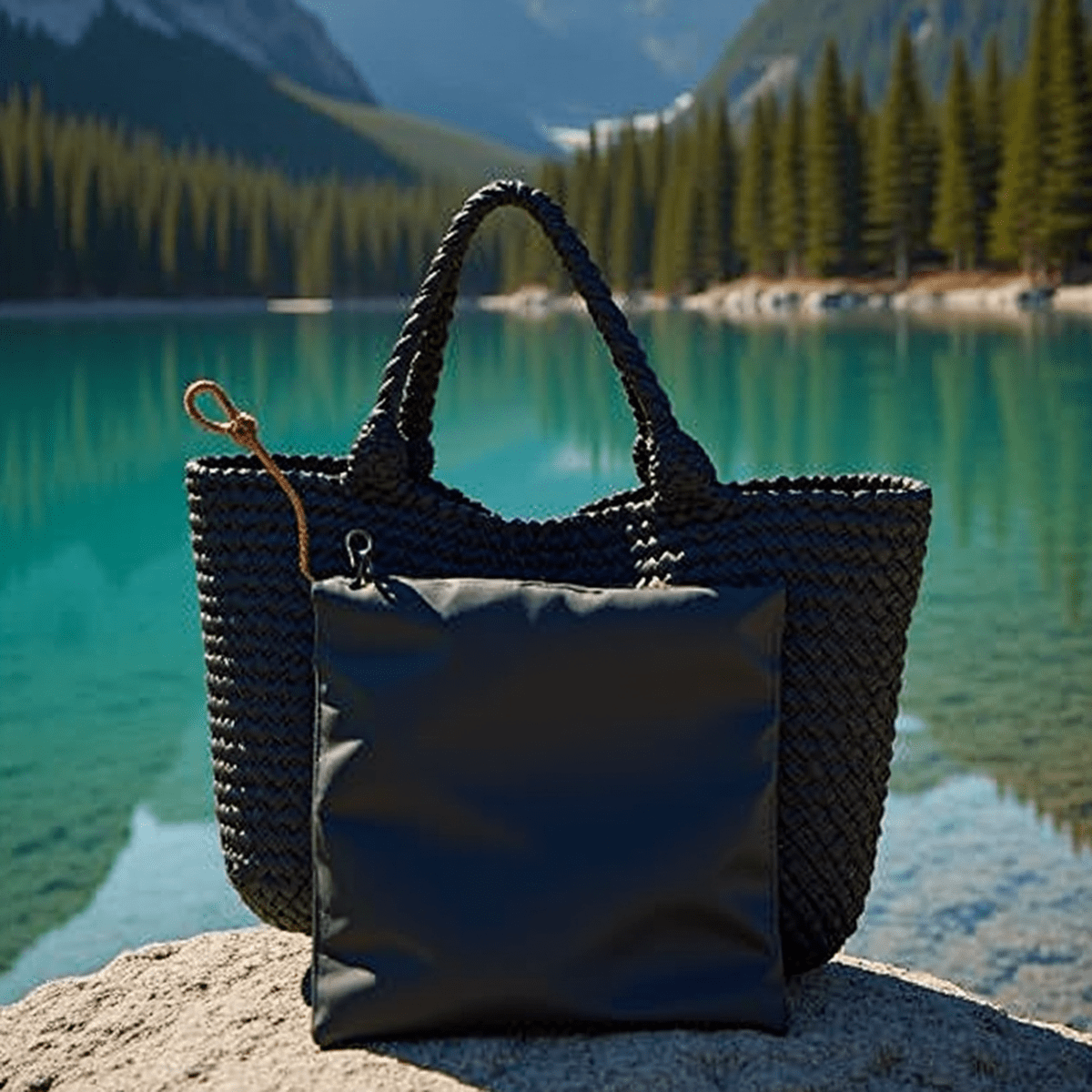 Bolso Tejido de alta costura Francesa, Bolso de Hombro, Joia 001-019 - Imagen 4