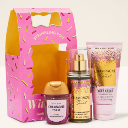 Set de Regalo, Bath & Body Works, 3 Piezas, Champagne Toast