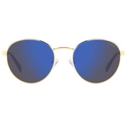 Alternative view of Polaroid, Lentes de Sol, Redondo, Uni, 2144/G/S/X Gold / Blue