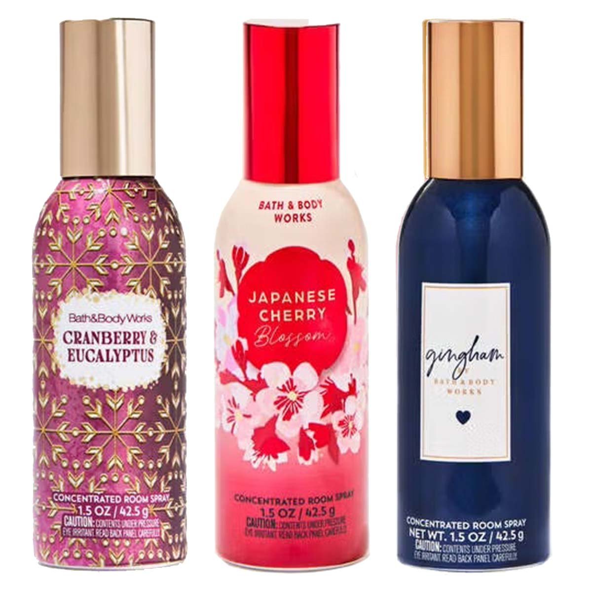 3 Aromatizante de Habitación, Bath & Body Works, Room Spray Premium 308