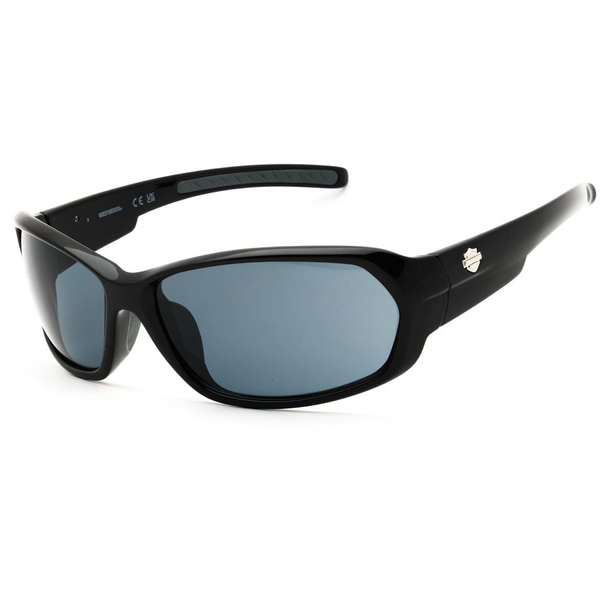 Harley Davidson, Lentes de Sol, Rectangular, Hombre, HD0913X Shiny Black / Smoke