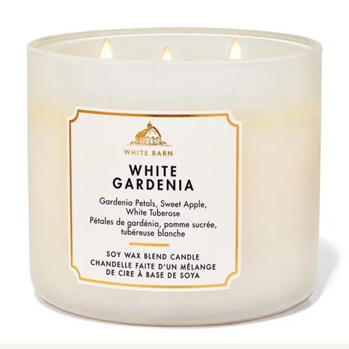 Vela Grande de 3 Pabilos Bath & Body Works White Gardenia