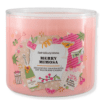Vela Grande de 3 Pabilos Bath & Body Works Merry Mimosa